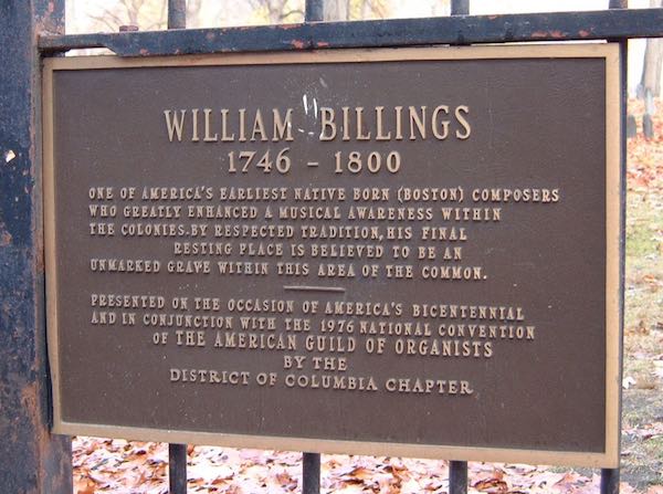 William Billings Marker