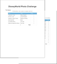Disney Photo Challenge