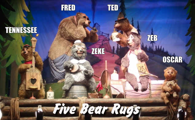The Five Bear Rugs