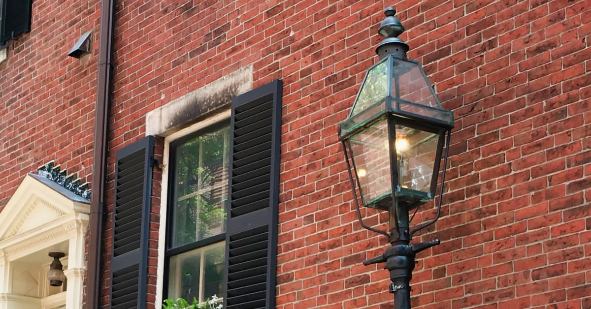 239P Beacon Hill Series - Post Copper Lantern - Lamps of Boston