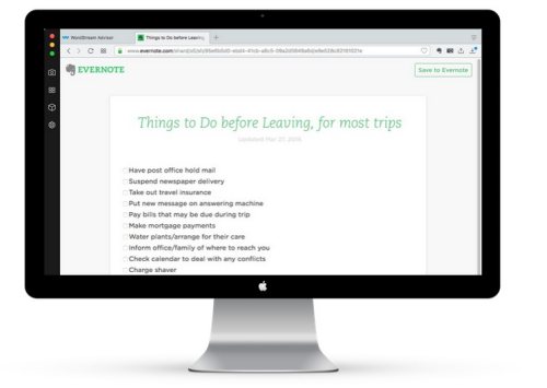 Things To Do Evernote