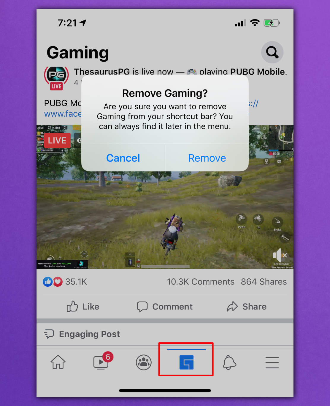 Facebook Gaming Mobile