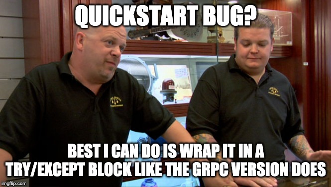 Quickstart Bug