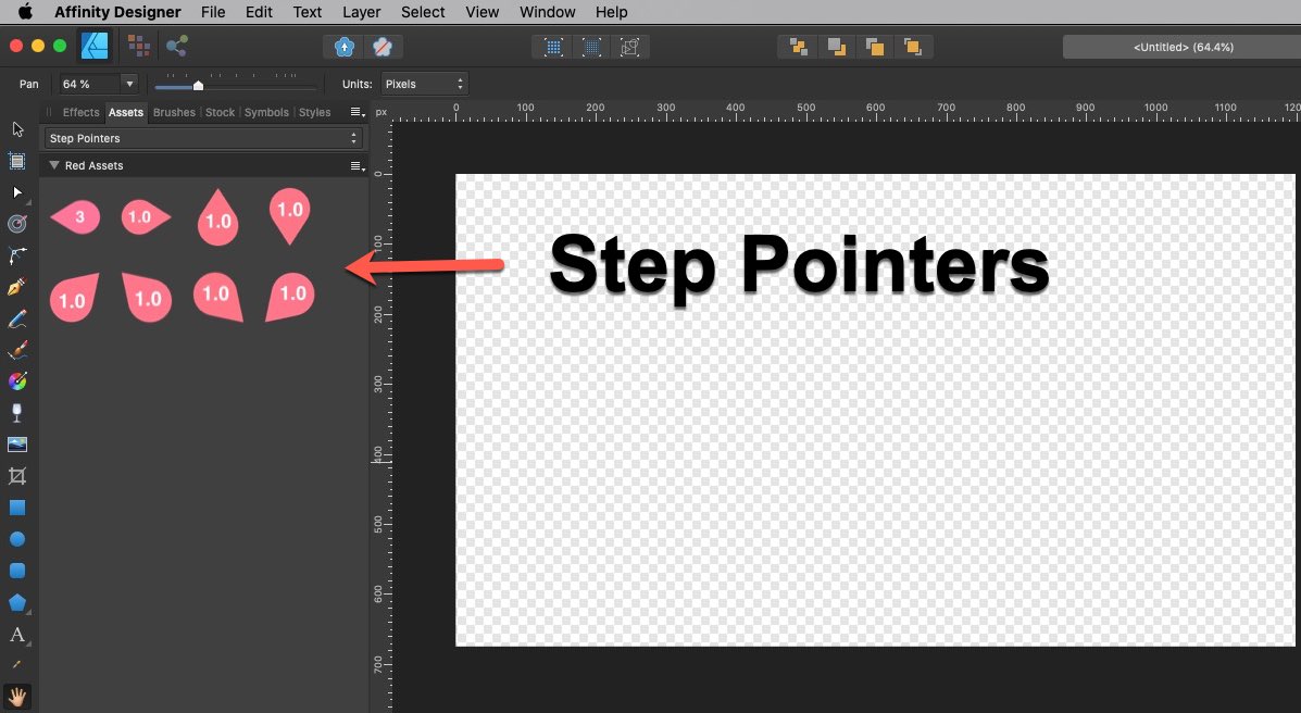 Affinity Designer Step Pointers
