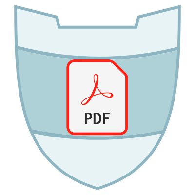 P D F Badge