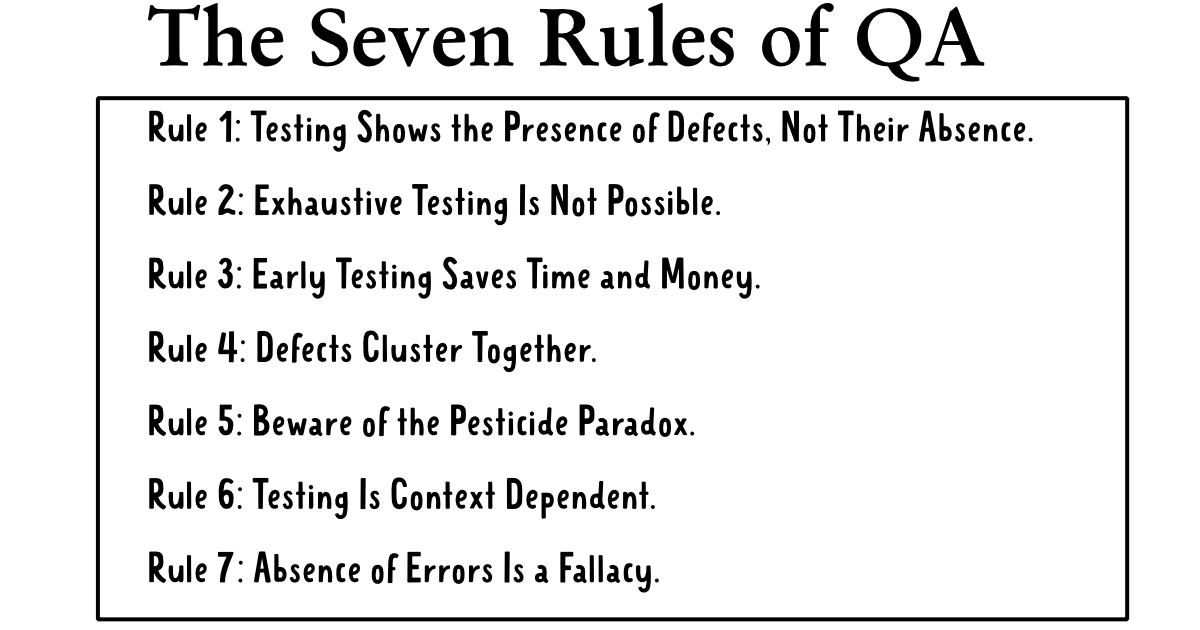 Seven Rulesof Q A