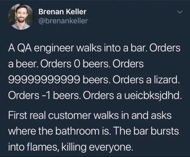 QA Bar Joke